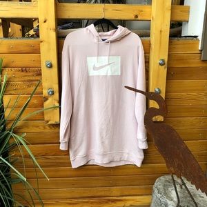 NIKE PINK SWEATSHIRT DRESS!!